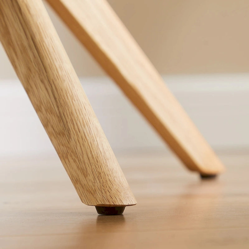 Art Leon Wood and Fabric Swivel Desk Chair