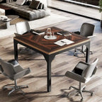 Small Conference Table, Square Meeting Table for Home Office - 39.37  L x 39.37  W x 29.52  H