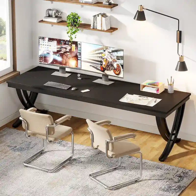 78  Computer Desk for Home Office, Rectangular Writting Table for Study Room