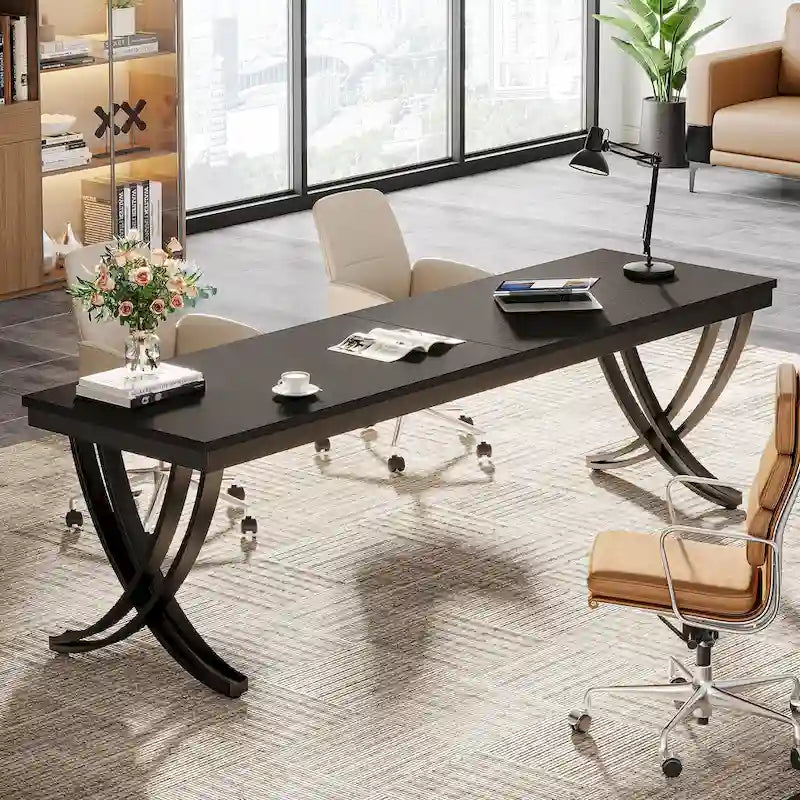 78  Computer Desk for Home Office, Rectangular Writting Table for Study Room