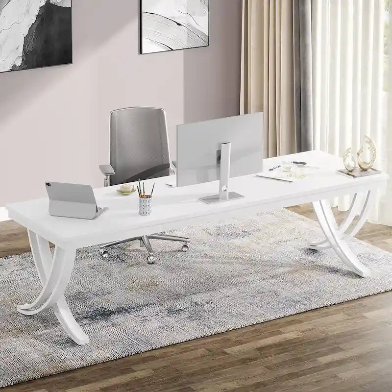 78  Computer Desk for Home Office, Rectangular Writting Table for Study Room