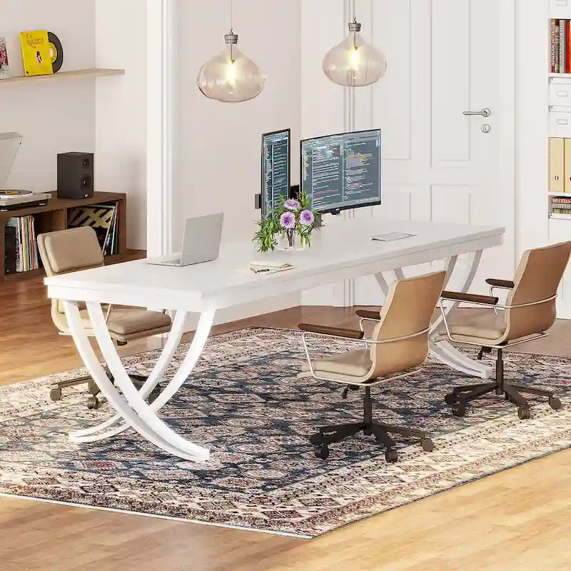 78  Computer Desk for Home Office, Rectangular Writting Table for Study Room