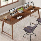 78.7 Extra Long 2-Person Wood Desk with Metal Legs
