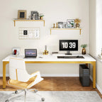 78.74-Inch Computer Desk with Metal Legs, Extra Long 2 Person Writing Desk for Home Office