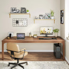 78.74-Inch Computer Desk with Metal Legs, Extra Long 2 Person Writing Desk for Home Office
