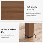 78.74-Inch Computer Desk with Metal Legs, Extra Long 2 Person Writing Desk for Home Office