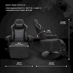 RESPAWN 900 Gaming Recliner - Reclining Gaming Chair with Footrest, Gaming Chair Recliner