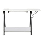 Sew Ready Comet Plus Black Metal Frame MDF Top Craft,Sewing, Office Table