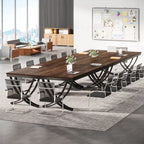 6.5FT Conference Table for 6-8 People , 78 inch Long Rectangular Seminar Table