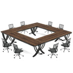 6.5FT Conference Table for 6-8 People , 78 inch Long Rectangular Seminar Table