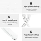 6.5FT Conference Table for 6-8 People , 78 inch Long Rectangular Seminar Table