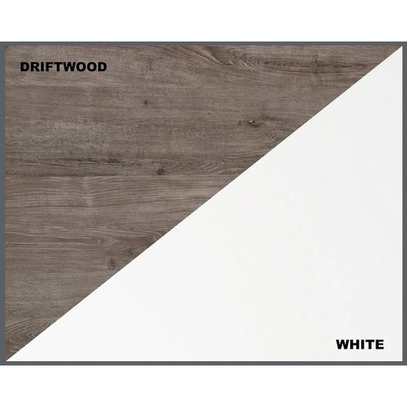 Saint Birch Finley White 2-Door Vertical Filing Cabinet with Hidden Storage