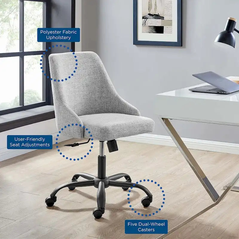 Designate Swivel Upholstered Office Chair
