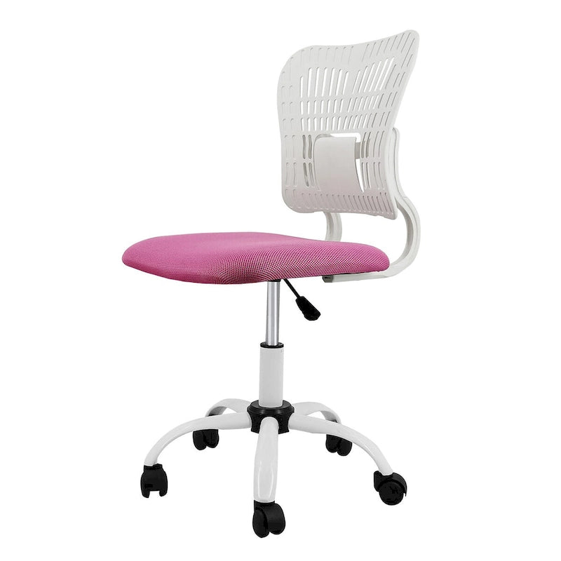 Armless Ergonomic Desk Chair Adjustable Height Seat Mesh Task Chair Office Chair