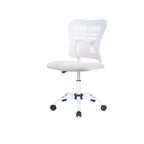 Armless Ergonomic Desk Chair Adjustable Height Seat Mesh Task Chair Office Chair