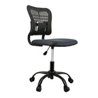 Armless Ergonomic Desk Chair Adjustable Height Seat Mesh Task Chair Office Chair