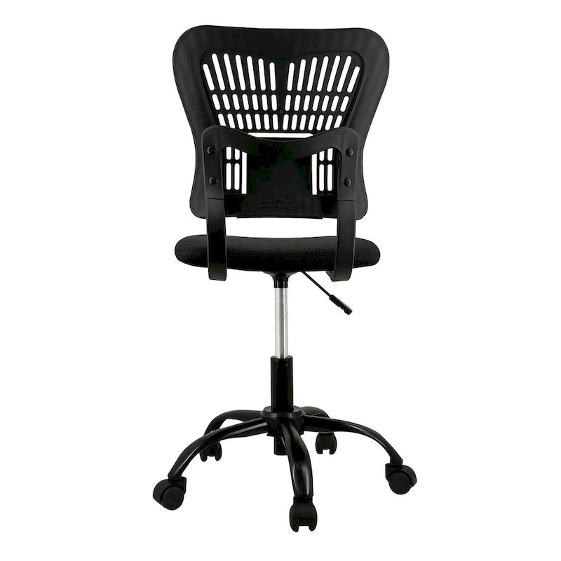 Armless Ergonomic Desk Chair Adjustable Height Seat Mesh Task Chair Office Chair