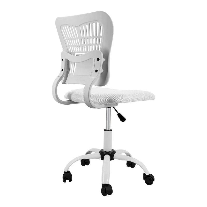 Armless Ergonomic Desk Chair Adjustable Height Seat Mesh Task Chair Office Chair