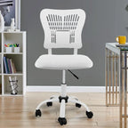 Armless Ergonomic Desk Chair Adjustable Height Seat Mesh Task Chair Office Chair