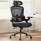 High Back Desk Chair with Adjustable Lumbar Support & Headrest