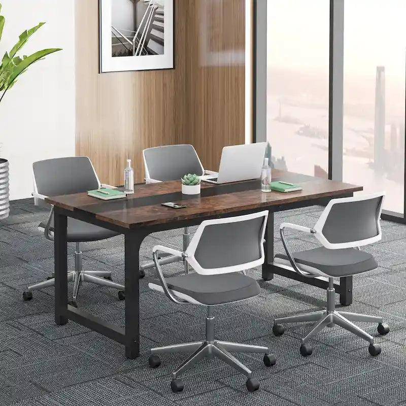 Small Conference Table, Meeting Table for 4-6 people - 63  L x 31.5  W x 29.13  H