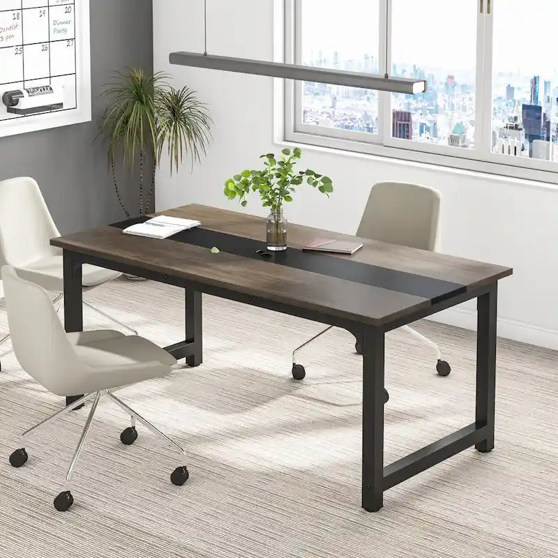 Small Conference Table, Meeting Table for 4-6 people - 63  L x 31.5  W x 29.13  H