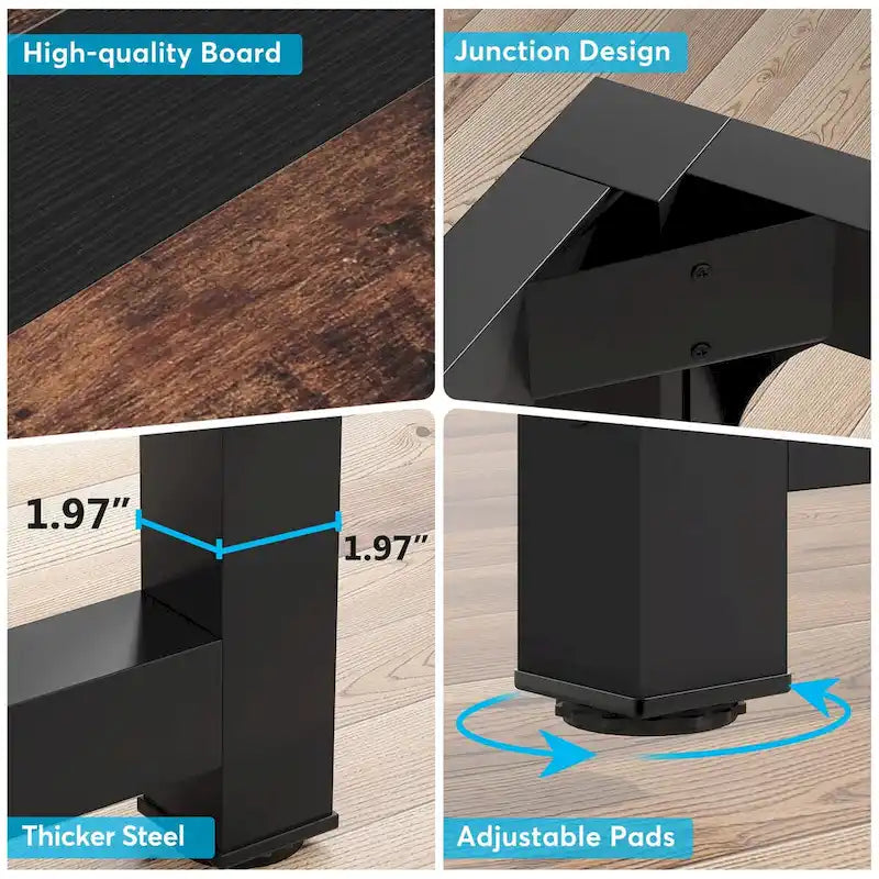 Small Conference Table, Meeting Table for 4-6 people - 63  L x 31.5  W x 29.13  H