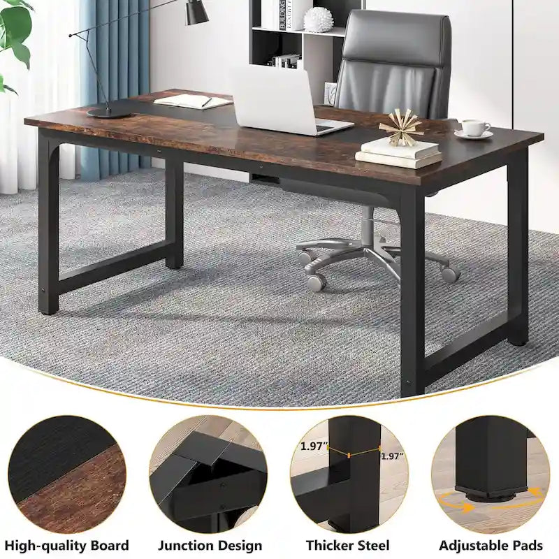 Small Conference Table, Meeting Table for 4-6 people - 63  L x 31.5  W x 29.13  H