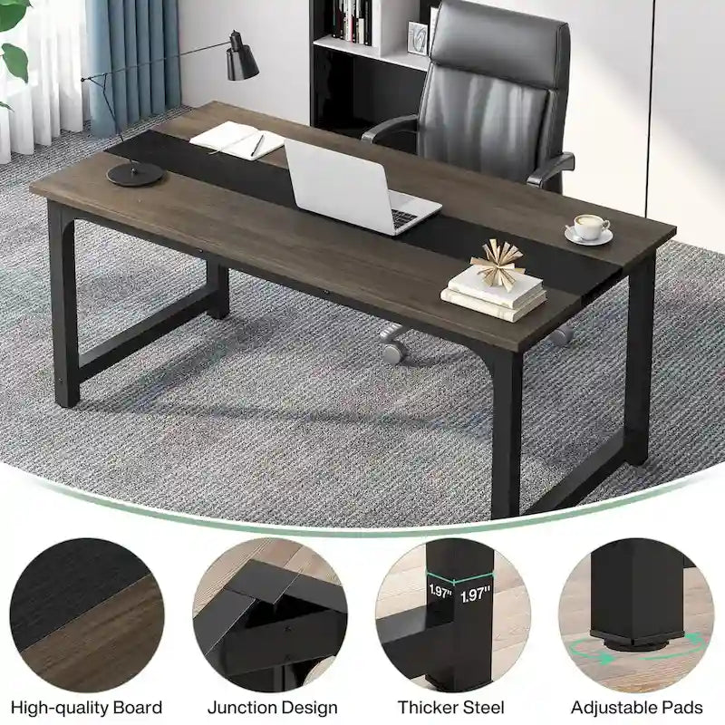 Small Conference Table, Meeting Table for 4-6 people - 63  L x 31.5  W x 29.13  H