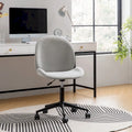 Ines Modern 0ffice Chair 360Whirling Armless With Metal Base by HULALA HOME