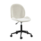 Ines Modern 0ffice Chair 360Whirling Armless With Metal Base by HULALA HOME