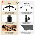 Ines Modern 0ffice Chair 360Whirling Armless With Metal Base by HULALA HOME