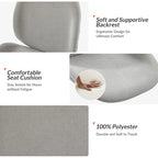 Ines Modern 0ffice Chair 360Whirling Armless With Metal Base by HULALA HOME