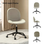 Ines Modern 0ffice Chair 360Whirling Armless With Metal Base by HULALA HOME