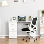 Writing Table Workstation with 3 Drawer and Storage Shelf